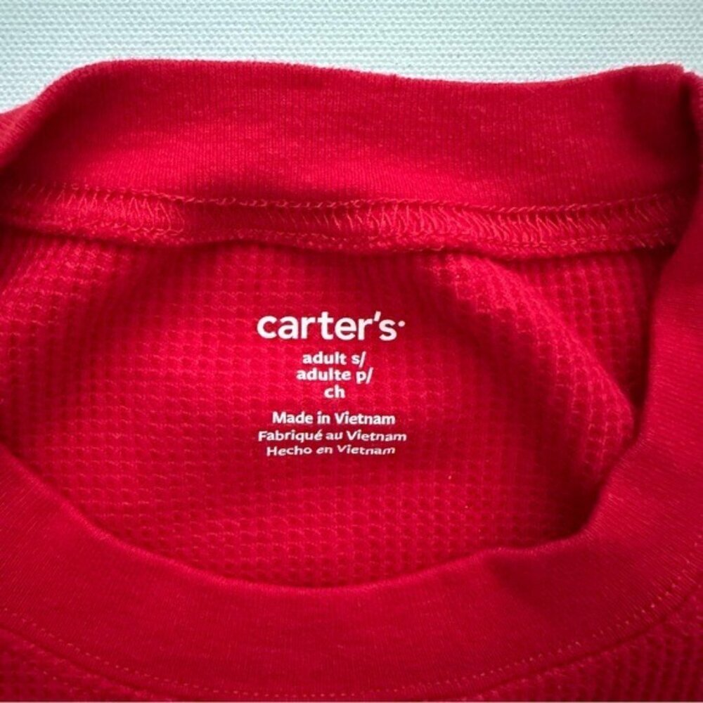 Carter’s Adult 2-Piece Candy Cane Thermal Pajamas Size S - Picture 7 of 16